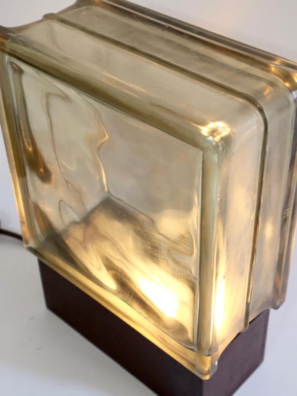 Glass Block Lamp with Glass block included